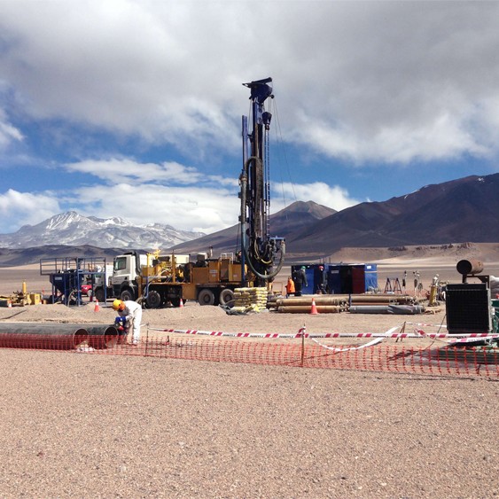 Drilling at the summit